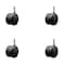 Service Caster 2-3/8'' Black Floor Safe Twin Wheel Casters 7/16 Grip Ring Stem , 4PK SCC-GR02S60-TPR-BLK-716176-4 - alternate 1
